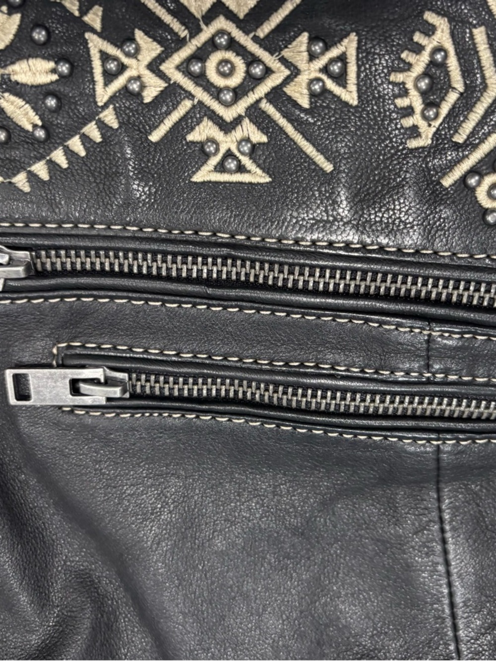 Free People Mauritius Francy Fringe Leather Jacket  NWT Size 9/10 Sold Out - Picture 13 of 16